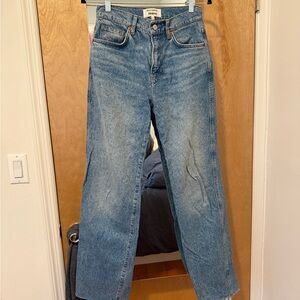 Reformation Blue Straight Leg Jeans